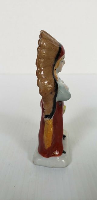Vintage Porcelain Native American Indian Boy with His Dog Figure Occupied Japan 2
