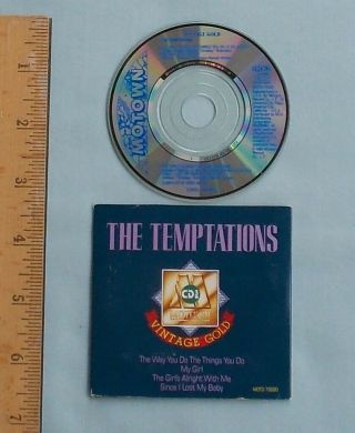 The Temptations - Motown Vintage Gold Cd3 Mini 3 Inch Cd - Combined S&h 60s Soul