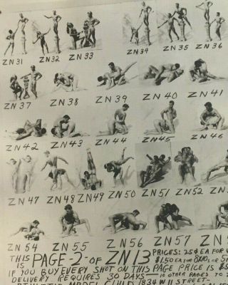 Two Vintage Bob Mizer / Amg Physique Index Cards
