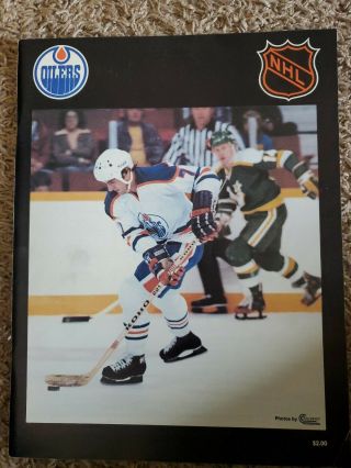 1979 Edmonton Oilers Program Wayne Gretzky 1st Career Nhl Goal 10/14/79 Goal 1