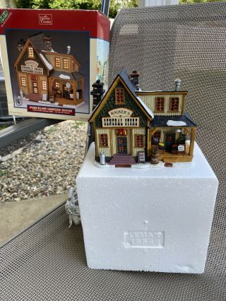 Vintage Lemax Christmas Walker’s General Store Lighted House 2001