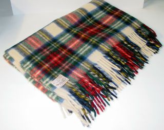 Vintage Horner Wool Tartan Plaid Throw Blanket 46 " X 62 " Rectangle Usa Made