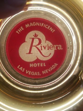 Vintage glass ashtray RIVIERA HOTEL casino The Magnificent Las Vegas Nevada 3
