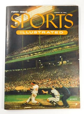 First Issue Sports Illustrated August 16,  1954 No Baseball Card Insert