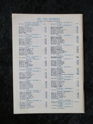 Vintage 1966 Dallas Cowboys Press Media Guide Bob Hayes Cover 1305 2