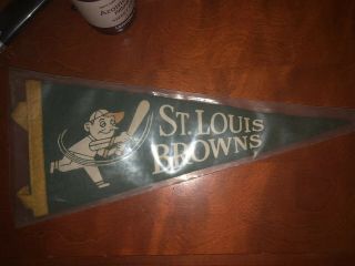 Vintage 1950s St.  Louis Browns Baseball Pennant 30 " 63059