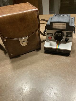Vintage Polaroid Land Camera With Bag