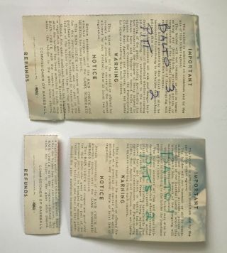 1971 World Series Ticket Stubs Pirates Orioles Clemente Game 6 and 7 2