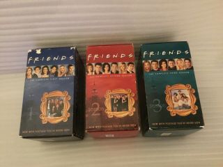 Vintage 1996 “friends” Tv Show Complete Set Seasons 1,  2,  3,  Vhs Tapes