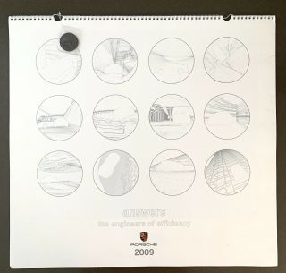 Porsche Calendar 2009 Answers The Engineers Of Efficiency Include Coin / Muenze