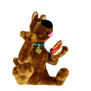 Cartoon Network Scooby Doo Stuffed Animal Plush Hotdog 24 " Dog 1998 Vintage