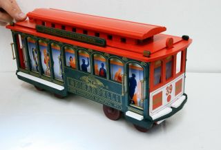 Ghirardelli Collector Edition Large Wooden San Fran Municipal Cable Trolley Tram