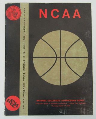 1970 Ncaa Basketball Championship Final Four Ucla Game Program 152011