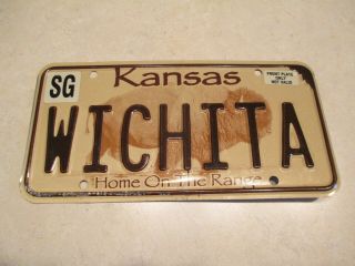 Kansas Home On The Range Wichita Vanity License Plate