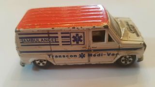 Vintage Ertl Ford Van Ambulance Transcon Medi - Van The Cannonball Run Hong Kong 2