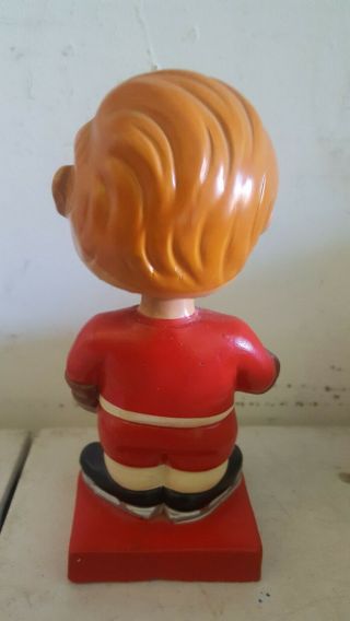 Detroit Red Wings Vintage nodder bobblehead bobble 1960 ' s Japan 6 inches in ht 3