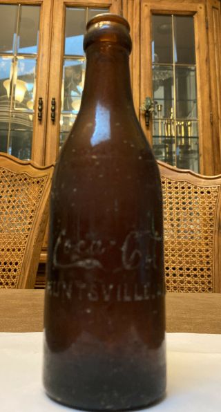 Vintage Huntsville Alabama.  Coca - Cola Brown/Amber Arrow Bottle Root 2