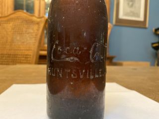 Vintage Huntsville Alabama.  Coca - Cola Brown/Amber Arrow Bottle Root 3
