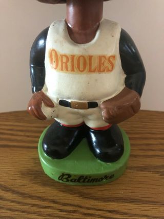 (VTG) 1960s Baltimore Orioles Baseball Black Face Bobble Head Nodder Japan 3