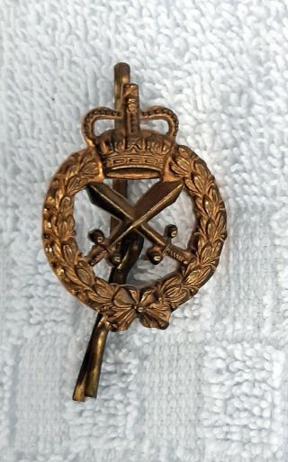Rare Vintage Brass Australian Military Police Provost Collar Badge C1953 - 60