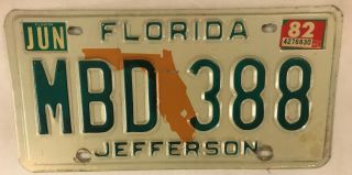 1 FLORIDA COUNTY license plate FL - Liberty Glades Bay Lafayette PICK YOUR PLATE 3