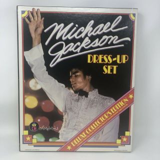 Vintage Michael Jackson Dress Up Set Colorforms 1984 Complete Opened/