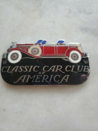 Look Vintage Classic Car Club Of America Plaque Plate Topper Emblem