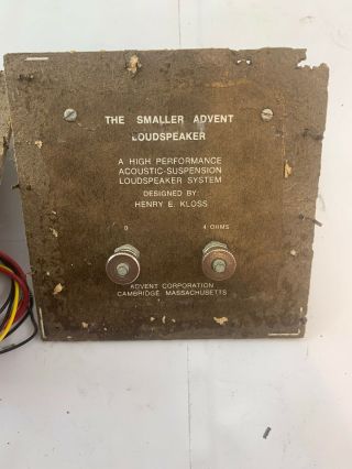Vintage The Smaller Advent Loudspeaker Crossovers X - Over Cross Over 3