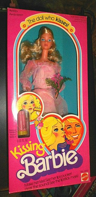 Vintage 1978 Mattel Kissing Barbie Doll In,  Unplayed With