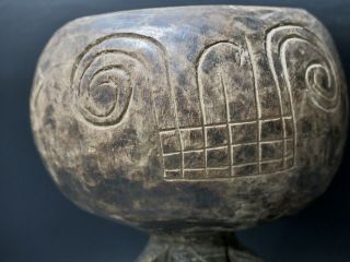 Old African Medicine Man Tribal Religion Swaziland Magic Ritual Wooden Bowl Rare