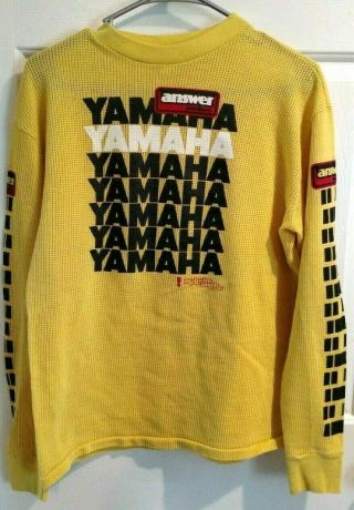Vintage Yamaha Answer Malcolm Smith Mesh Jersey Shirt Motocross Dirt Bike Racing