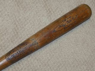 George Babe Ruth H&b Vintage Baseball Bat York Yankees Hof