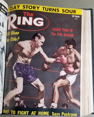 BOXING WRESTLING HISTORY 1964 1965 Muhammad Ali BOUND THE RING Boxers GREAT ART 3
