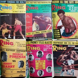 Boxing Wrestling History 1973 1974 Ali Foreman Frazier The Ring Great Boxers Art