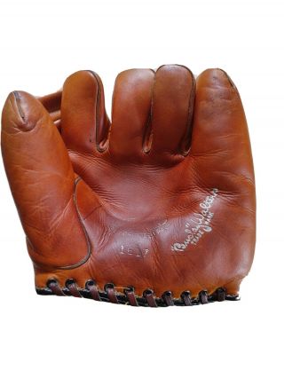 1940s Bucky Walters JC Higgins Baseball Glove With Box Model 1617 Reds 2