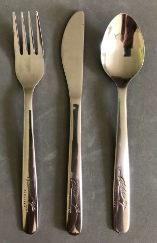 Aloha Airlines Cutlery,  Stainless 3 - Piece Set - Silverware