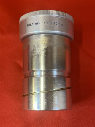 Vintage Leitz Wetzlar Germany MILARON 1:2.  5 / 90mm Projection Lens 2