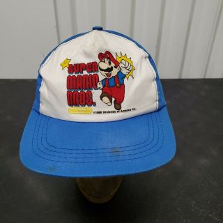 Mario Bros.  Nintendo Nes 1988 Boys Hat Cap Vtg 80 