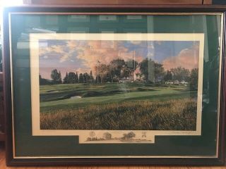 Linda Hartough 14th Hole Oakmont Country Club Golf Print 516/850 2007 Us Open