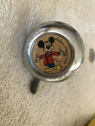 Vintage Mickey Mouse Bicycle Bike Bell Walt Disney - Too Cute - Well