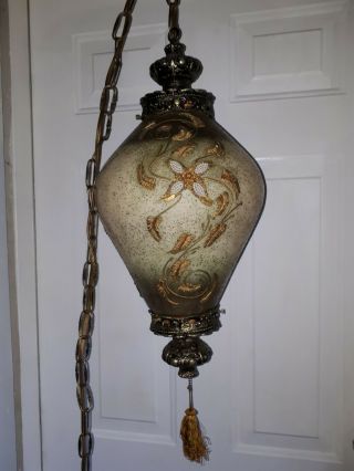 Vintage Hollywood Regency Swag Lamp