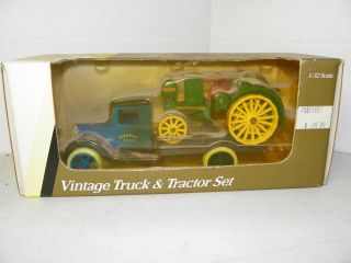 Ertl John Deere Vintage Truck & Tractor Set