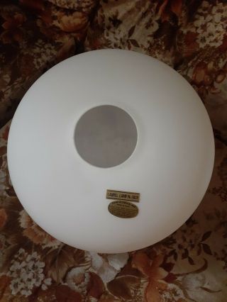 Authentic Laurel Mushroom Lamp Glass Shade Globe Mid Century Modern Retro 6031