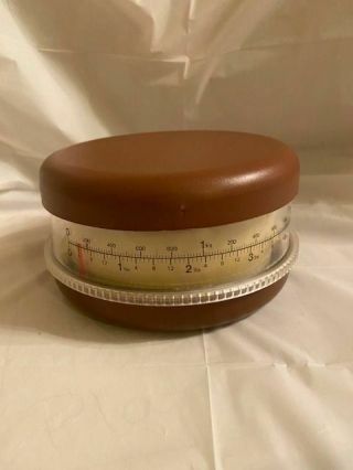 Vintage Round Kitchen Scale Made In Hong Kong