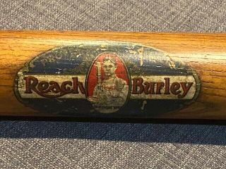 Circa 1911 A.  J.  Reach Co.  - Burley Decal Baseball Bat - 35 " - Model C No.  12/d