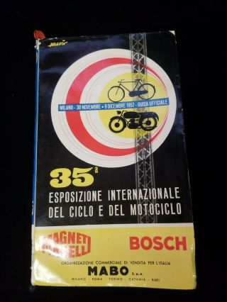 1957 Milano Italian Motorcycle Show Guide Ducati Mondial Parilla Mv Agusta Vespa