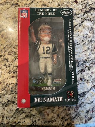 Joe Namath York Jets Bowl Iii Bobble Head Limited Edition Rare