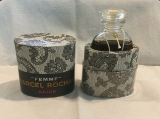 Vintage Marcel Rochas Paris " Femme " Perfume Parfum Bottle W/ Box