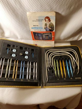 VINTAGE Boye Needle Master Knitting Kits set of 2.  Needles 1 - 15 3