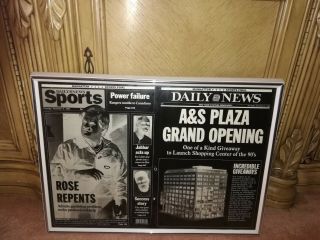 York Daily News Newspaper Negative Pete Rose Repents Admits Gambling Problem